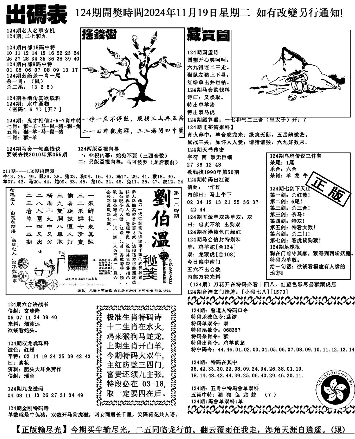 出码表(新料)-124