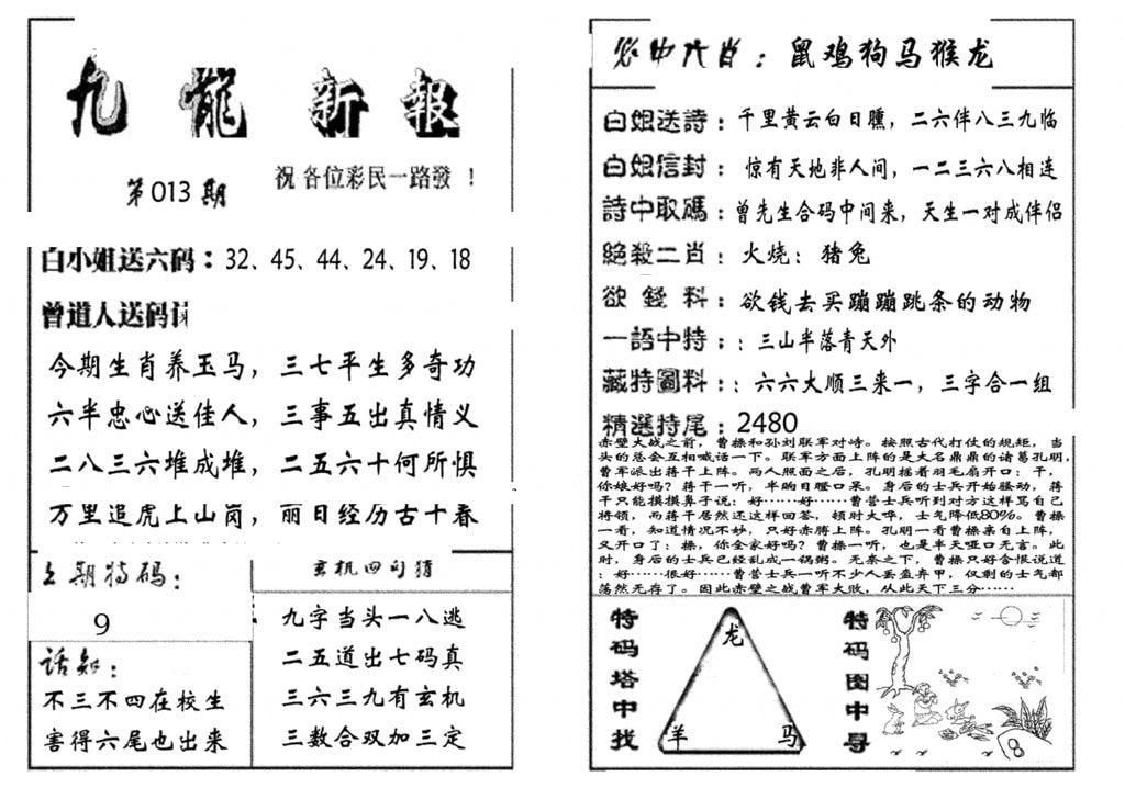 九龙新报(生肖版)-13