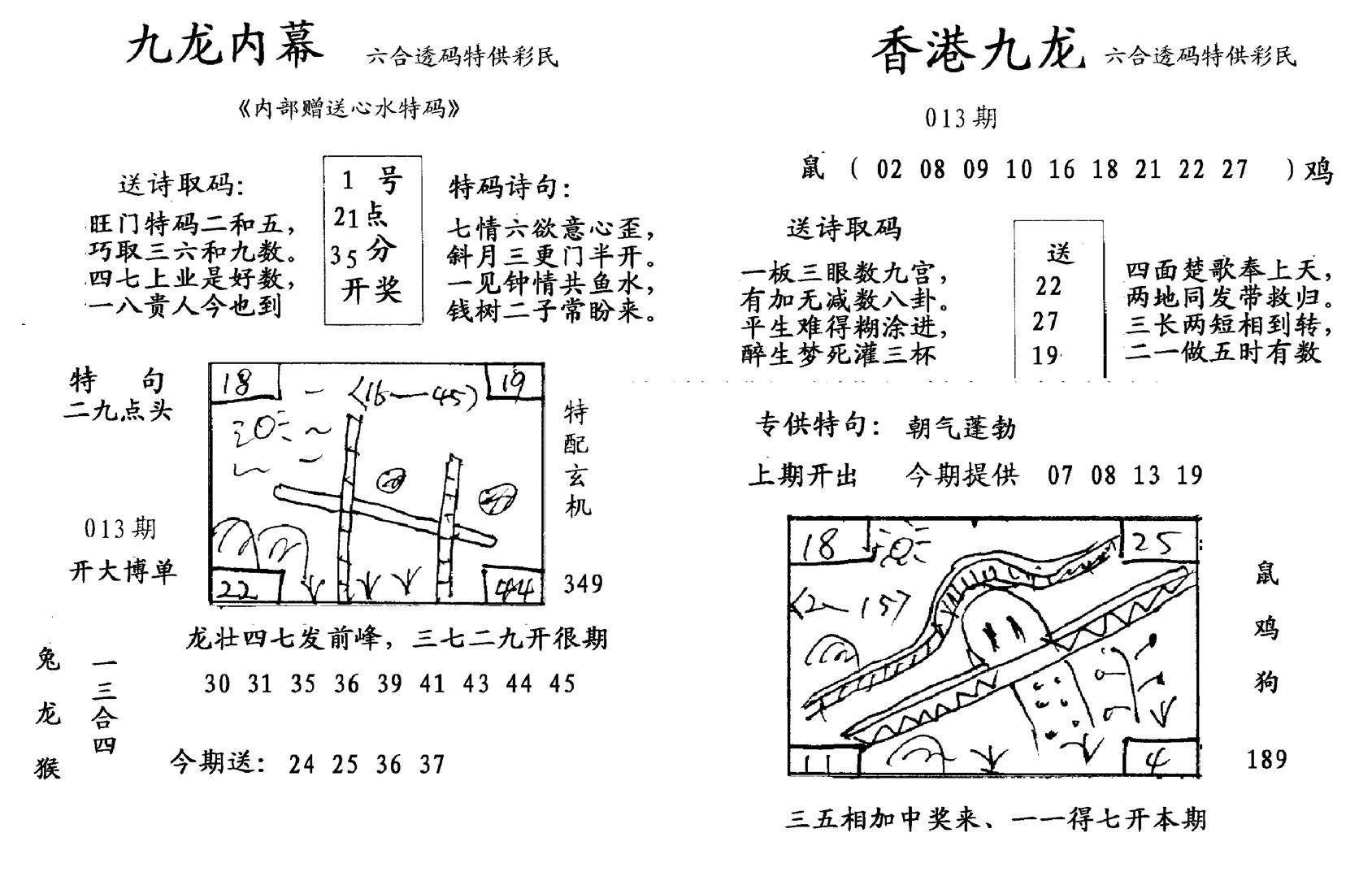 九龙内幕--开奖报-13