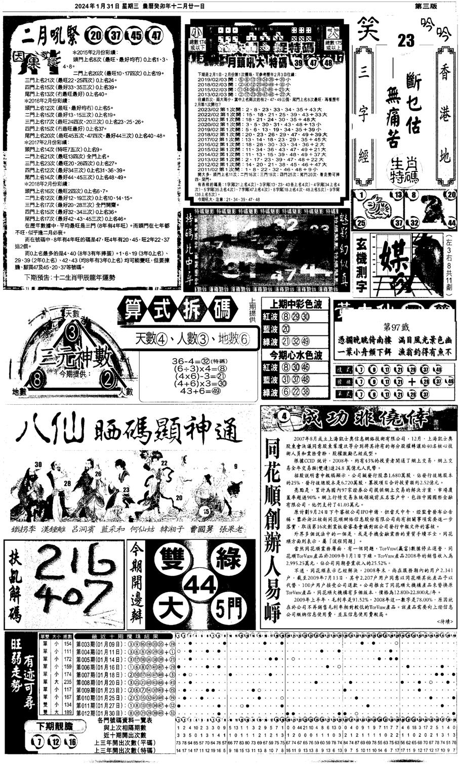 新报跑狗3-13