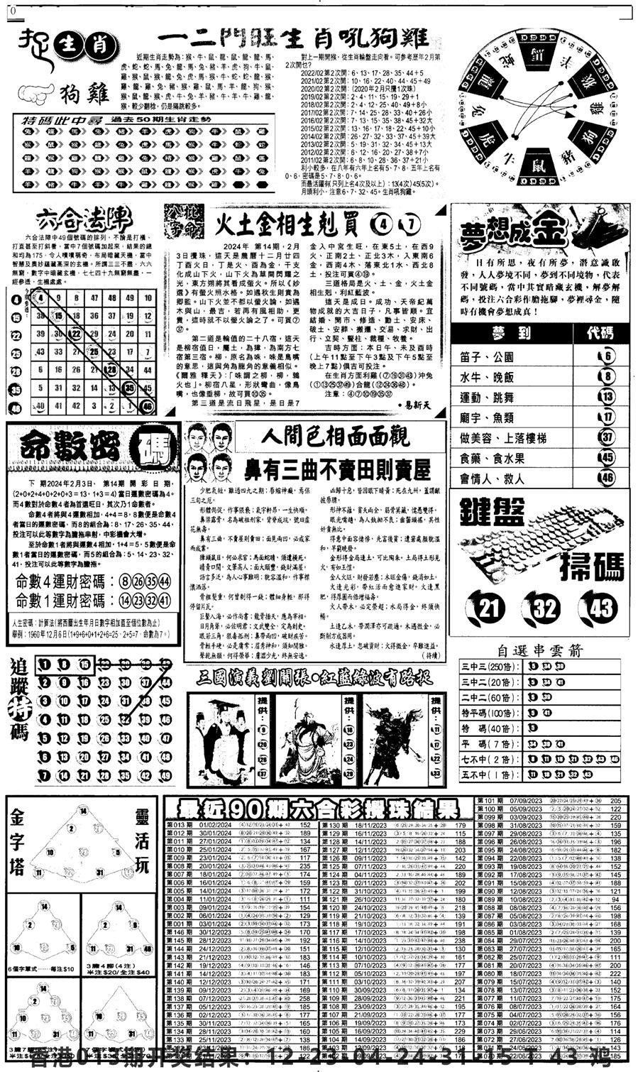 新报跑狗4-14