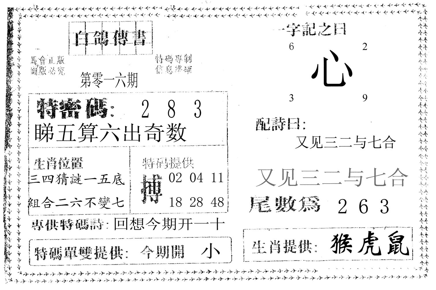 白鸽传书-16