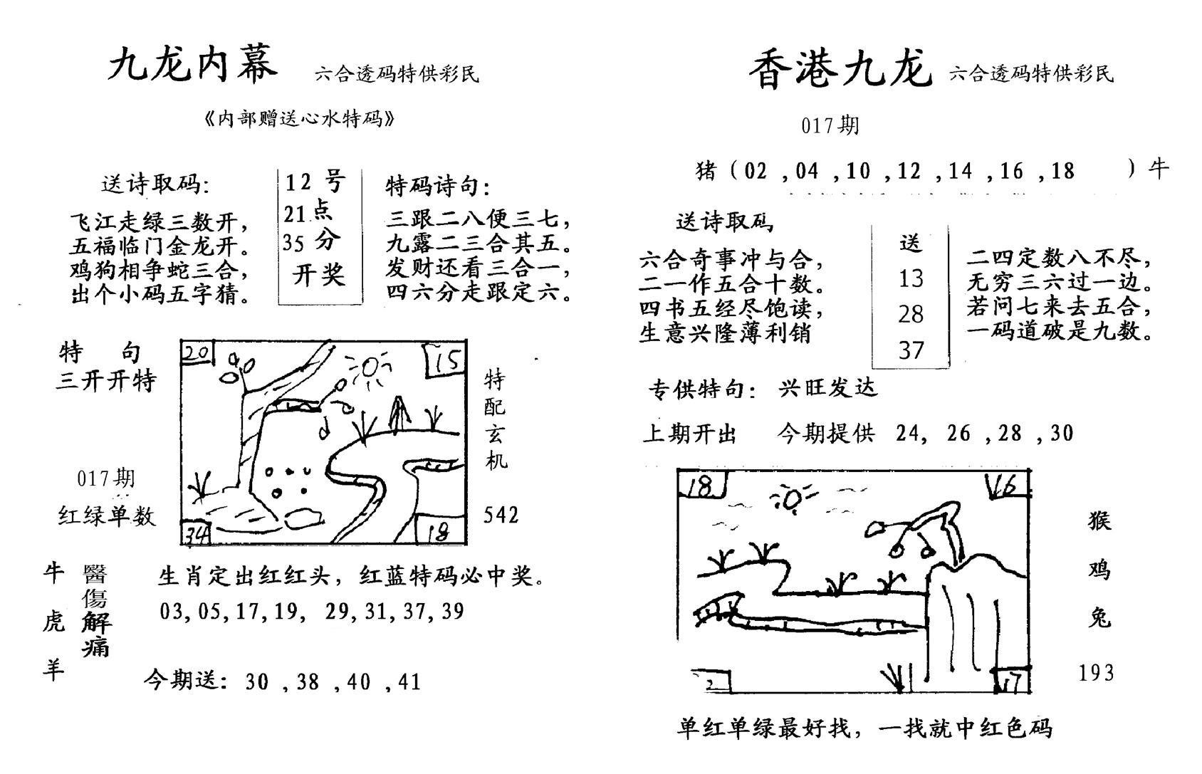 九龙内幕-开奖报(早图)-17