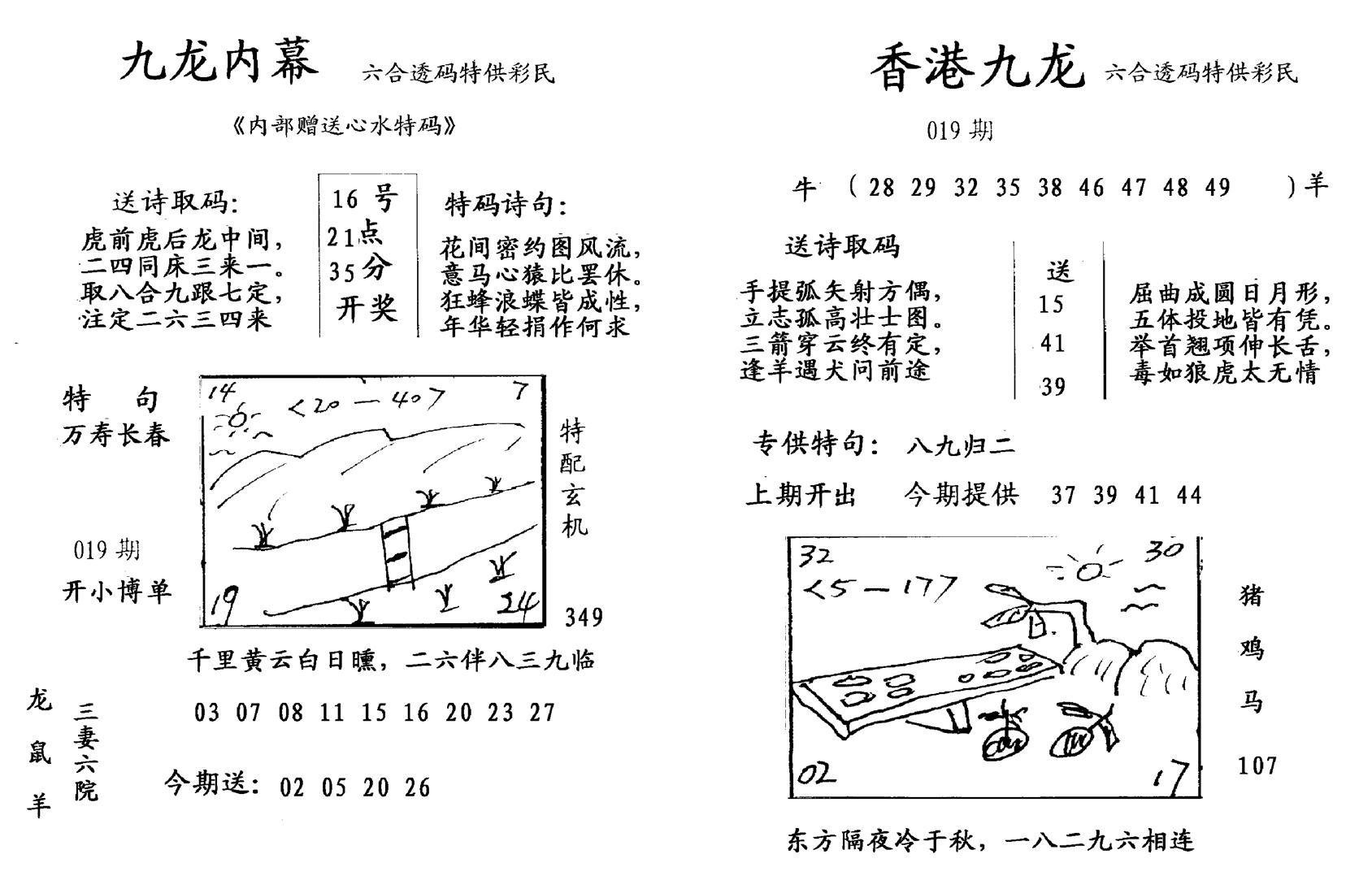 九龙内幕-开奖报(早图)-19