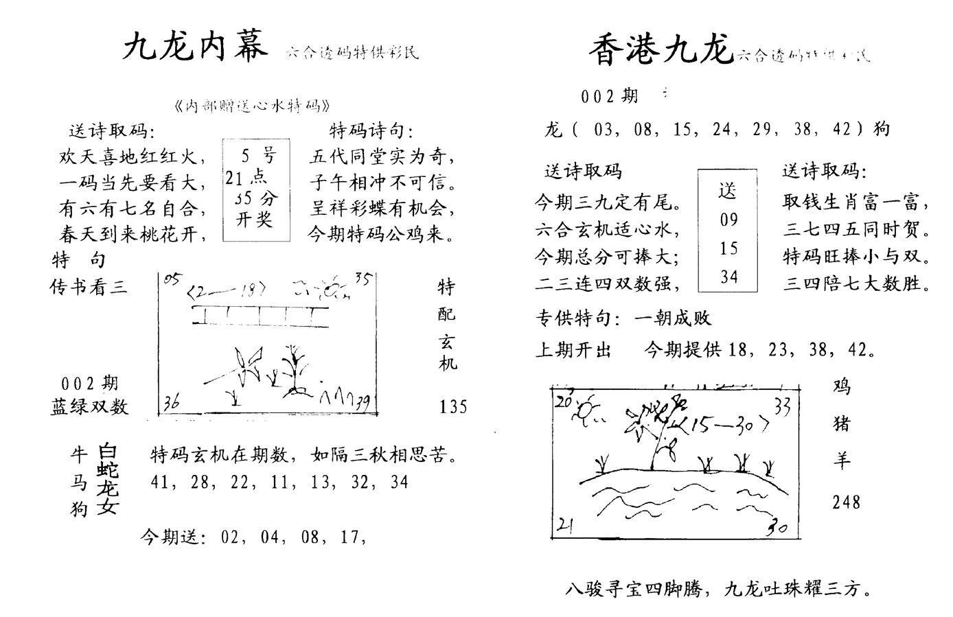 九龙内幕-开奖报(早图)-2