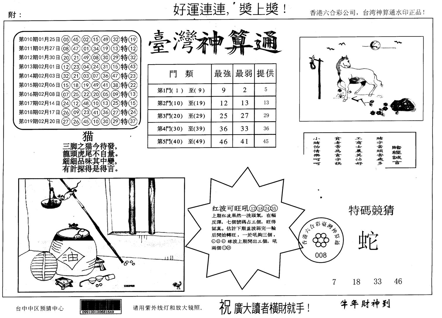 台湾神算(正版)-20