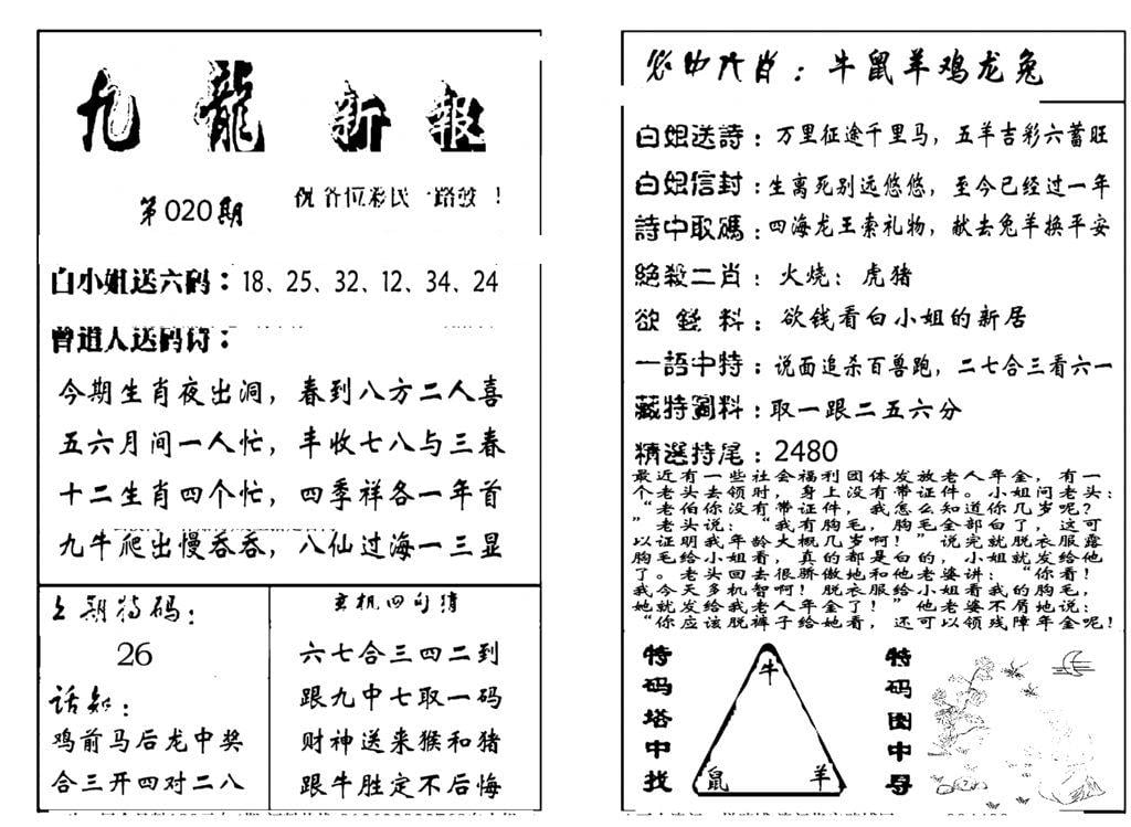 九龙新报(生肖版)-20