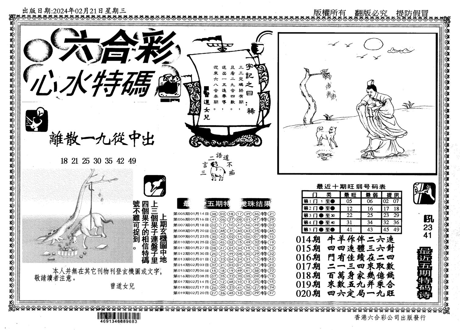 新特码心水-20