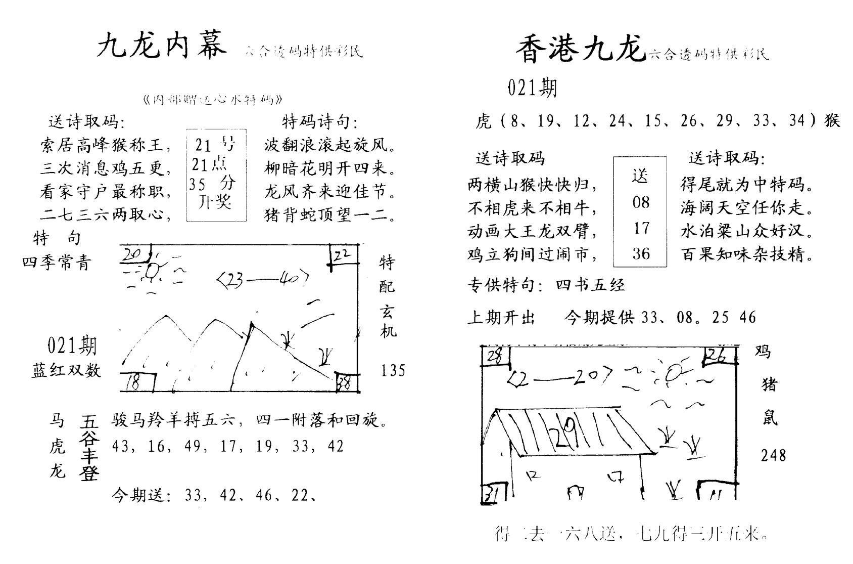 九龙内幕--开奖报-21