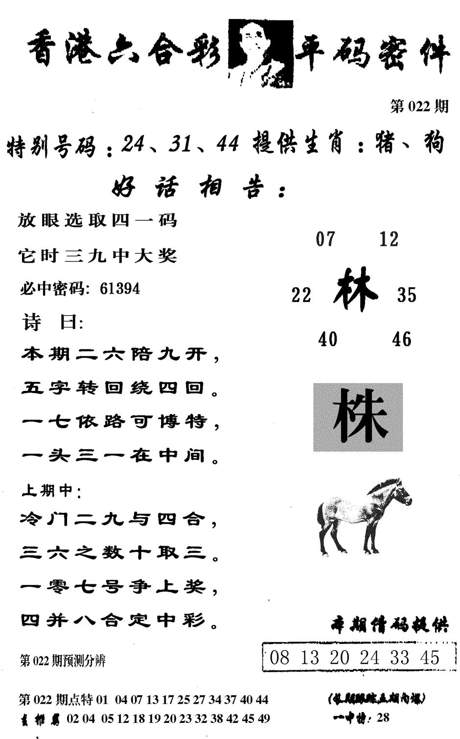 香港六合彩平码密件-22