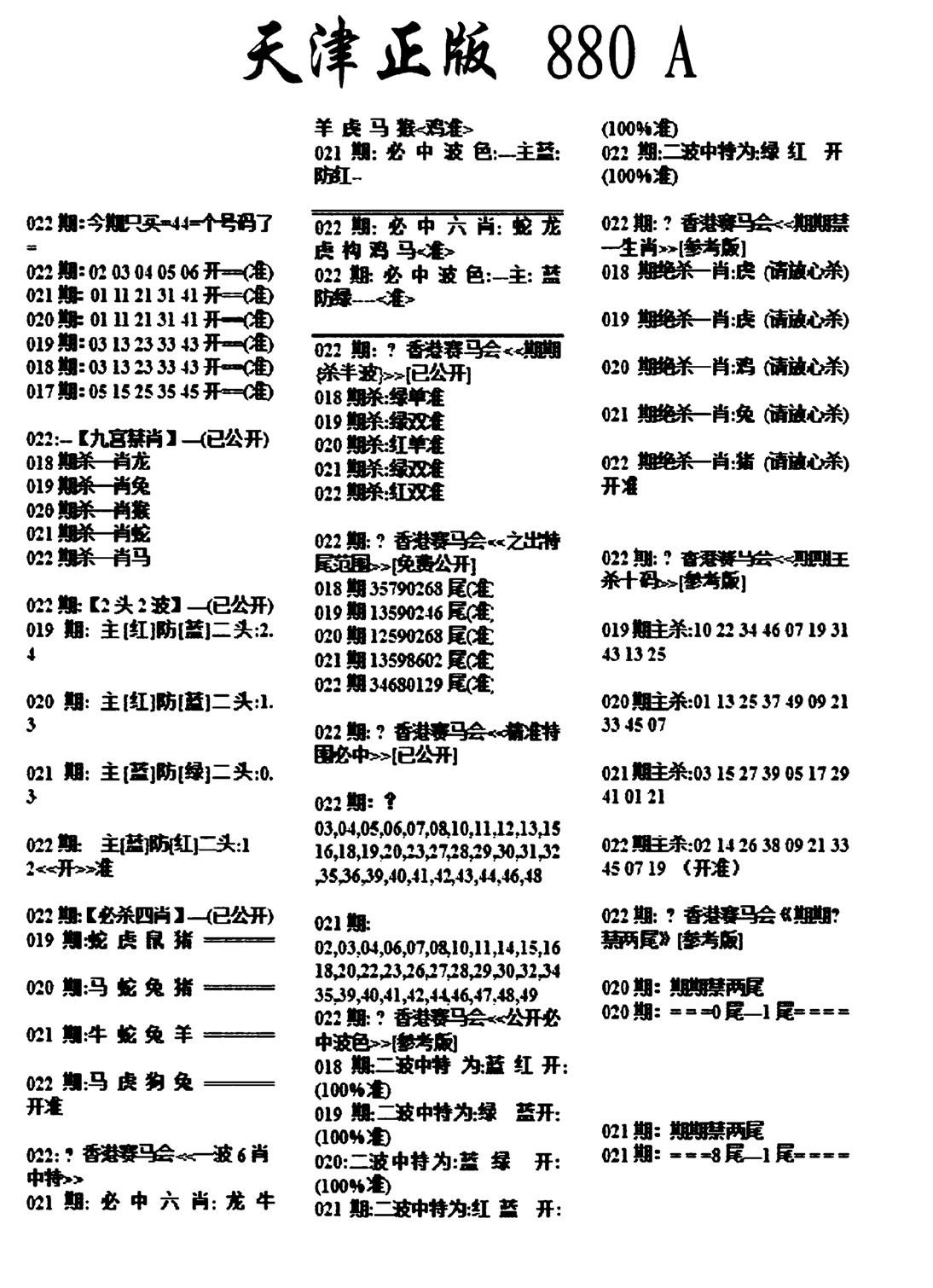 天津正版880A-22