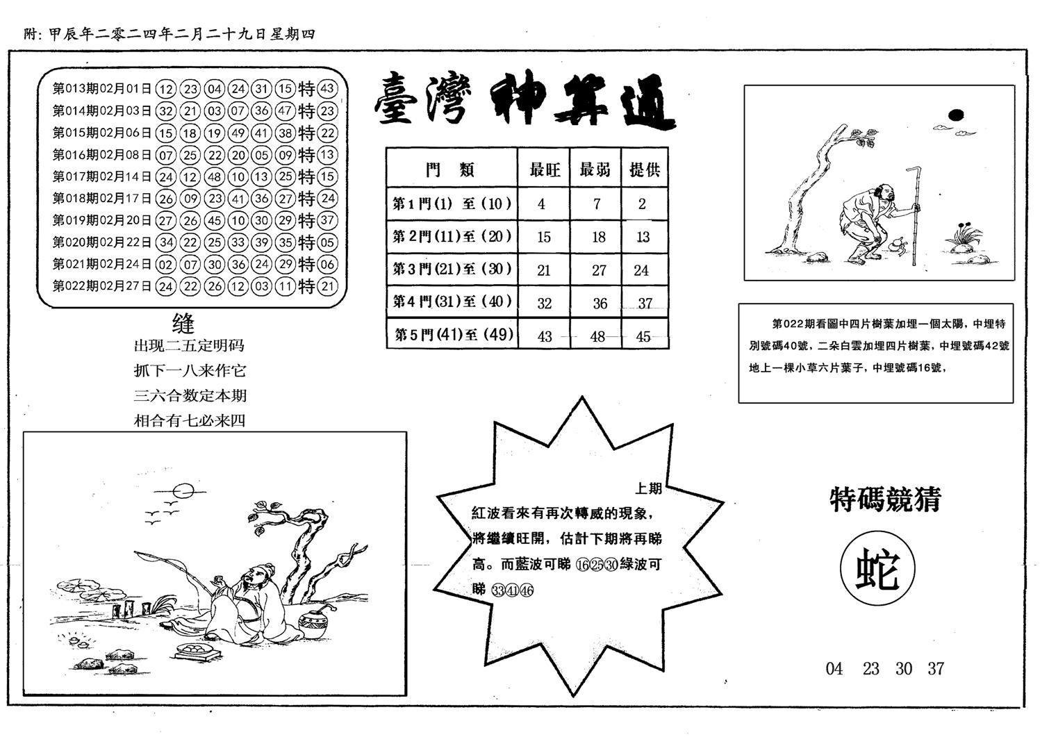 新潮汕台湾神算-23