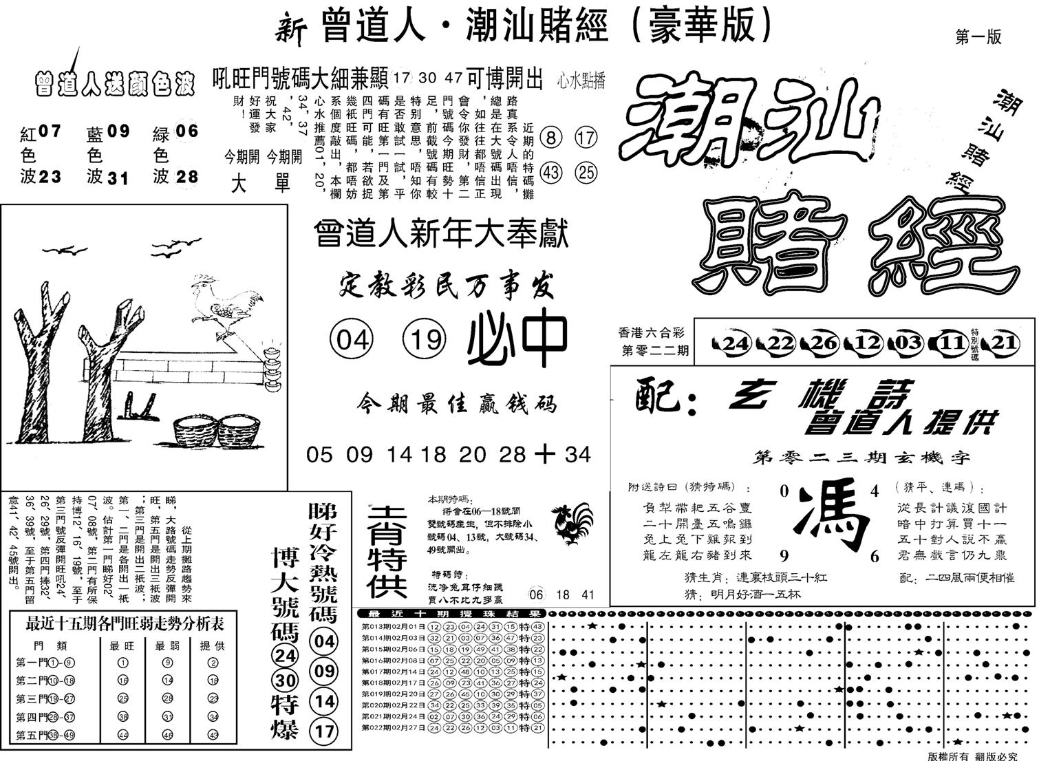 潮汕赌经濠华版A-23