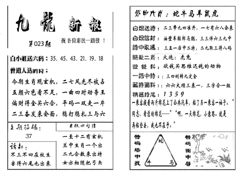 九龙新报(生肖版)-23