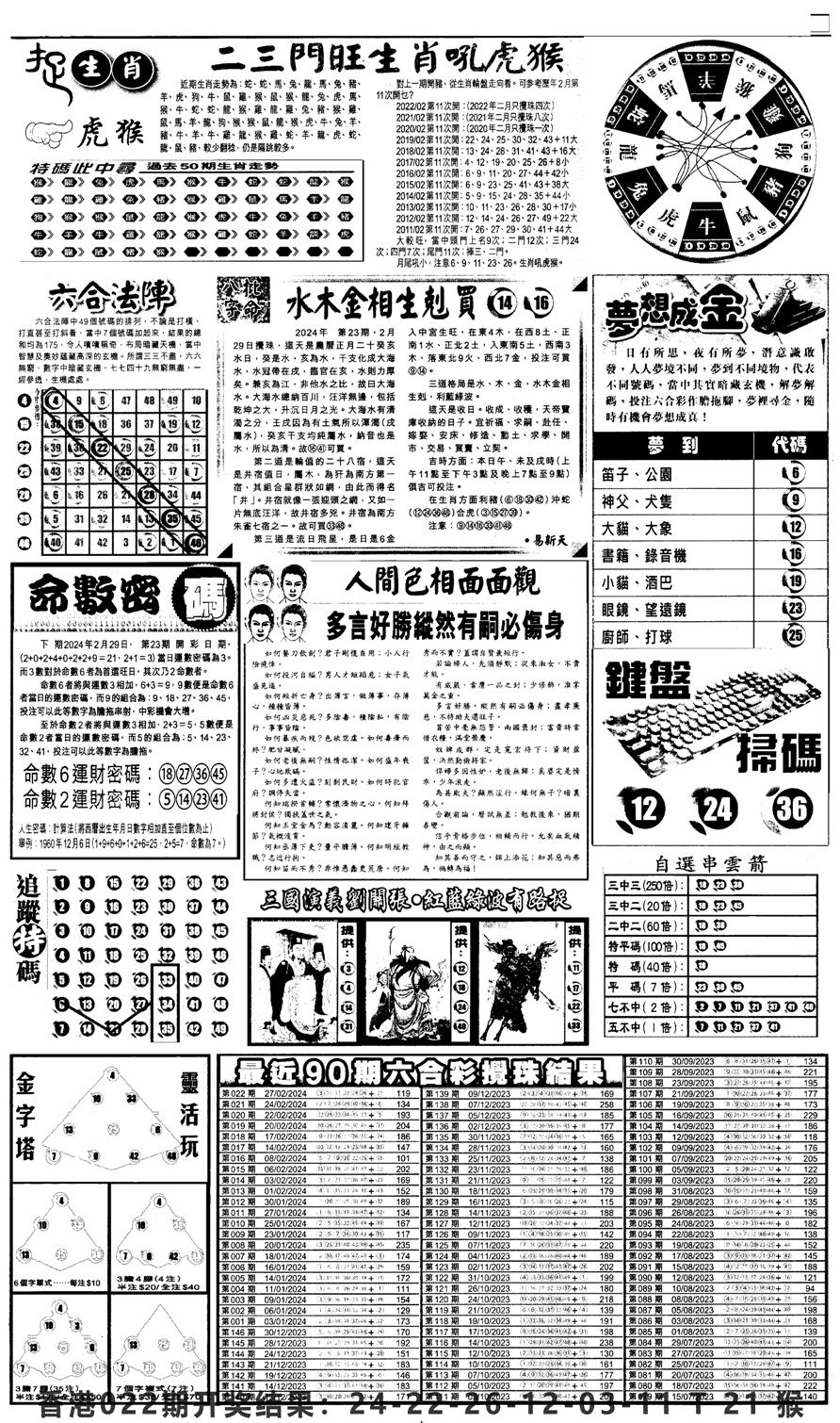 新报跑狗4-23