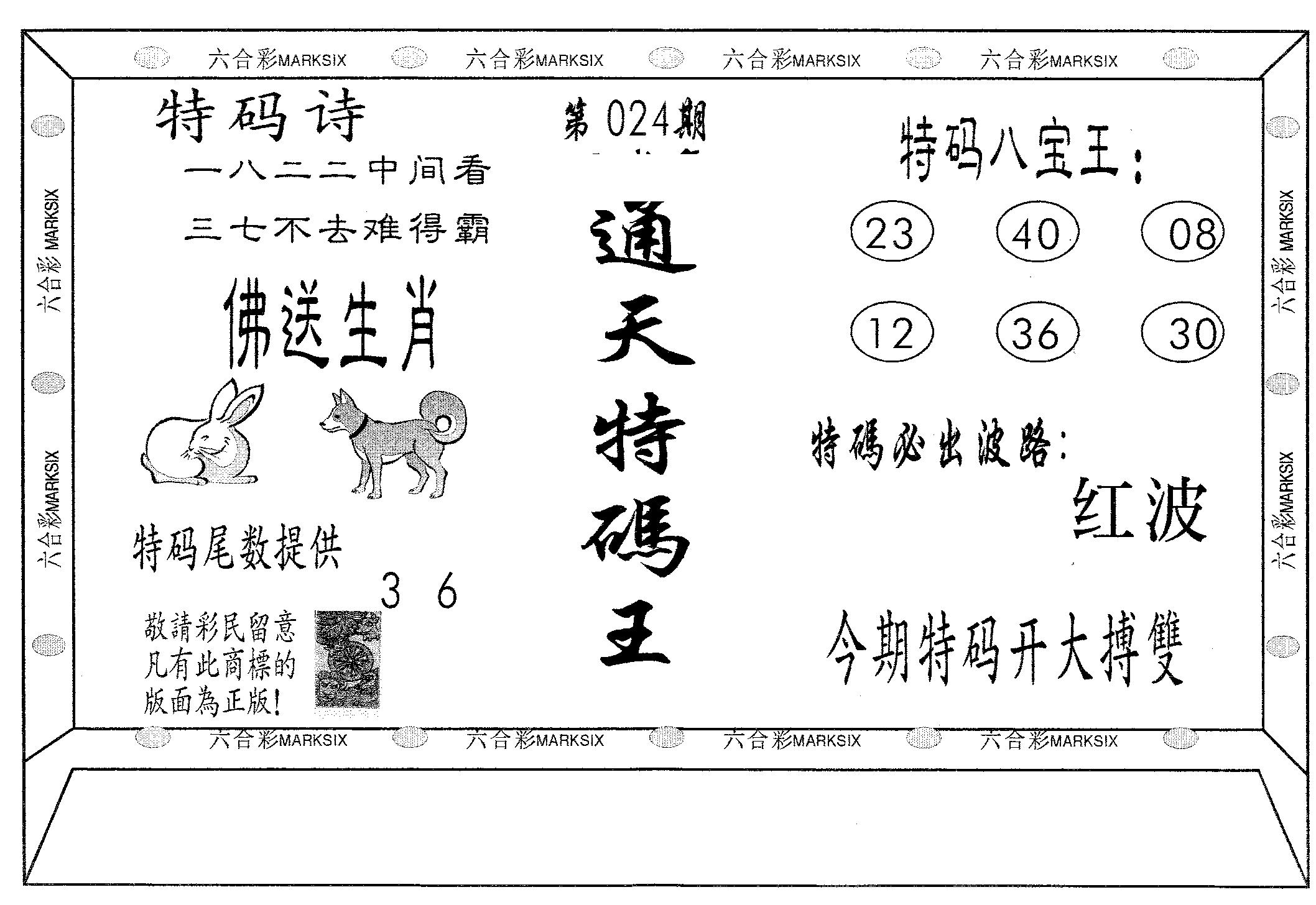 通天特码王-24