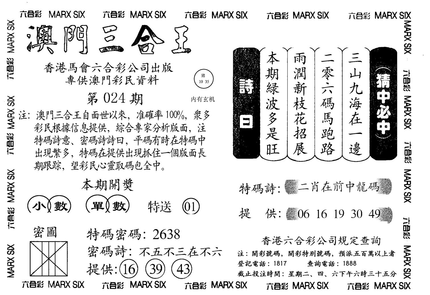 另澳门三合王A-24