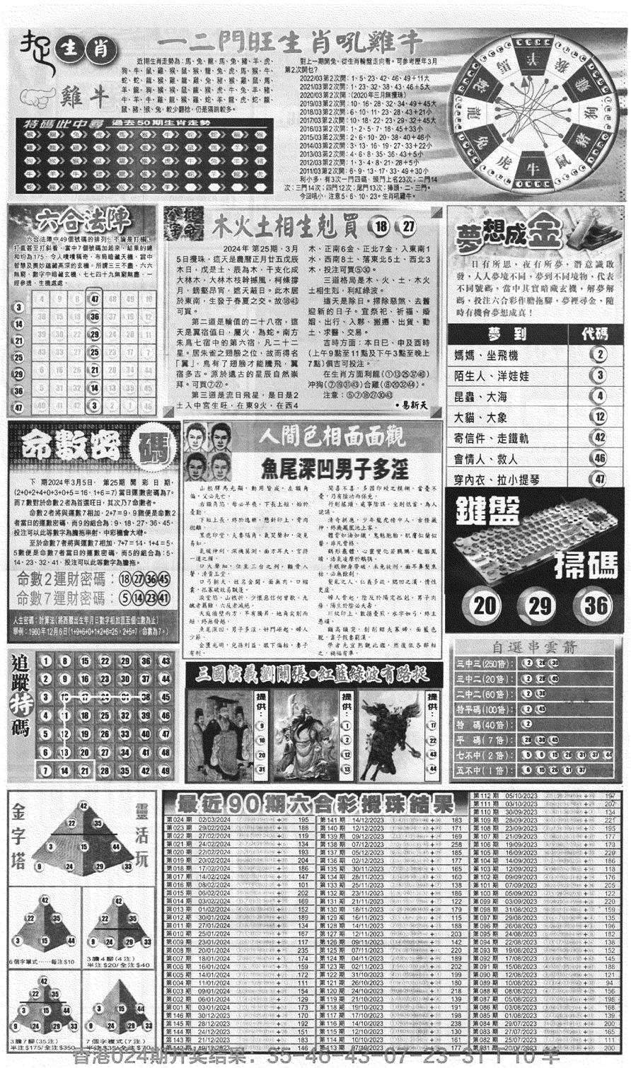 新报跑狗B(背面)-25