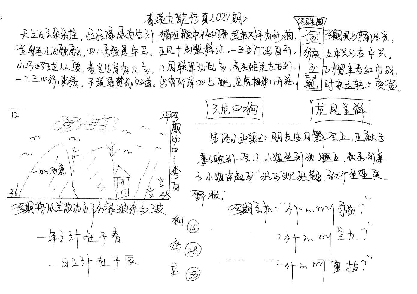 正版手写九龙-27