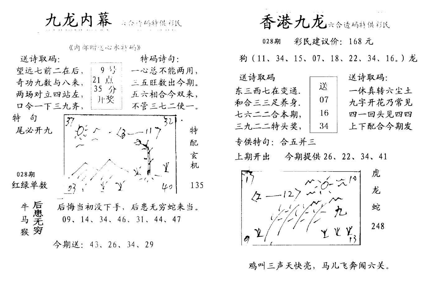 九龙内幕-开奖报(早图)-28