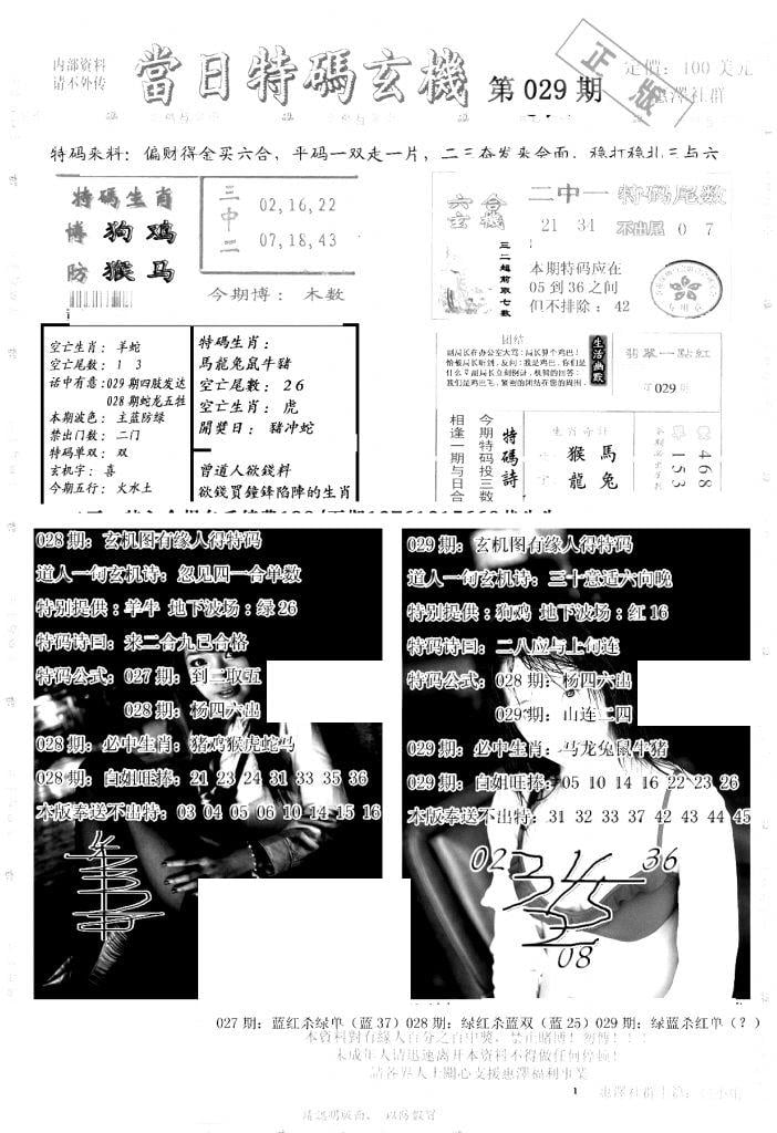 另当日特码玄机A版-29