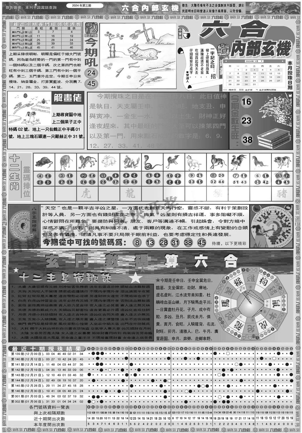 六合内部玄机A-3