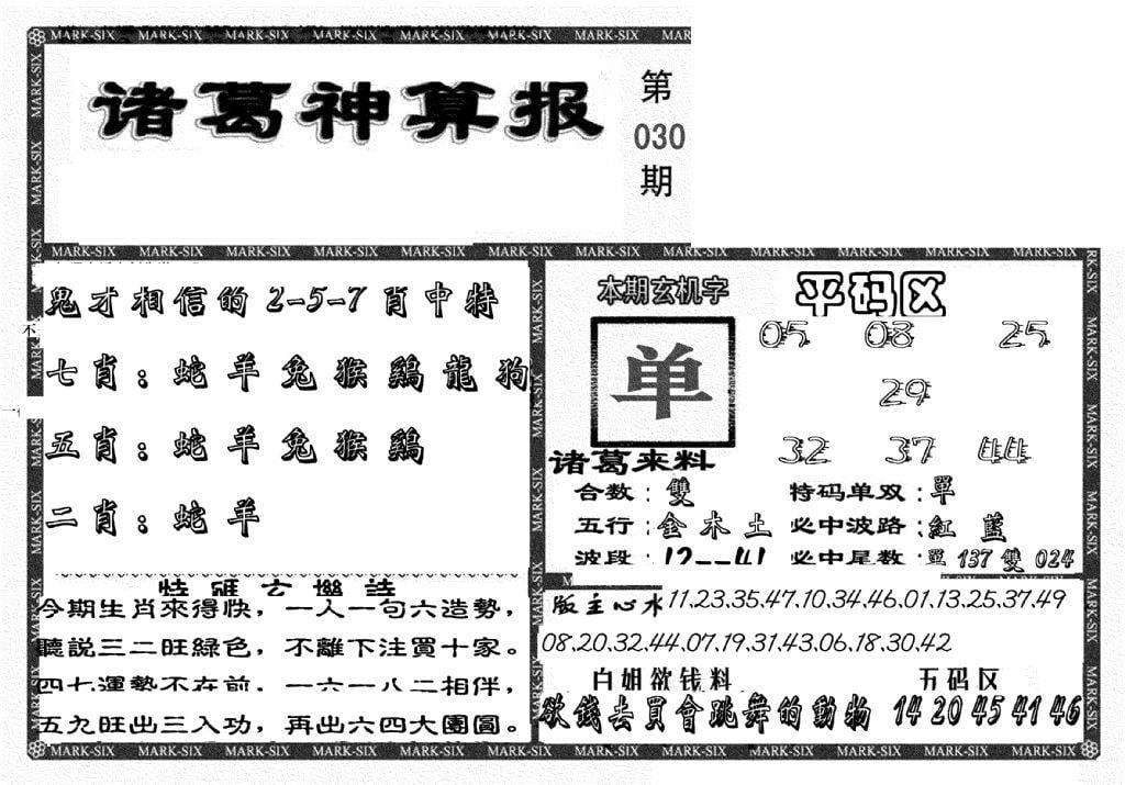 新诸葛神算报-30