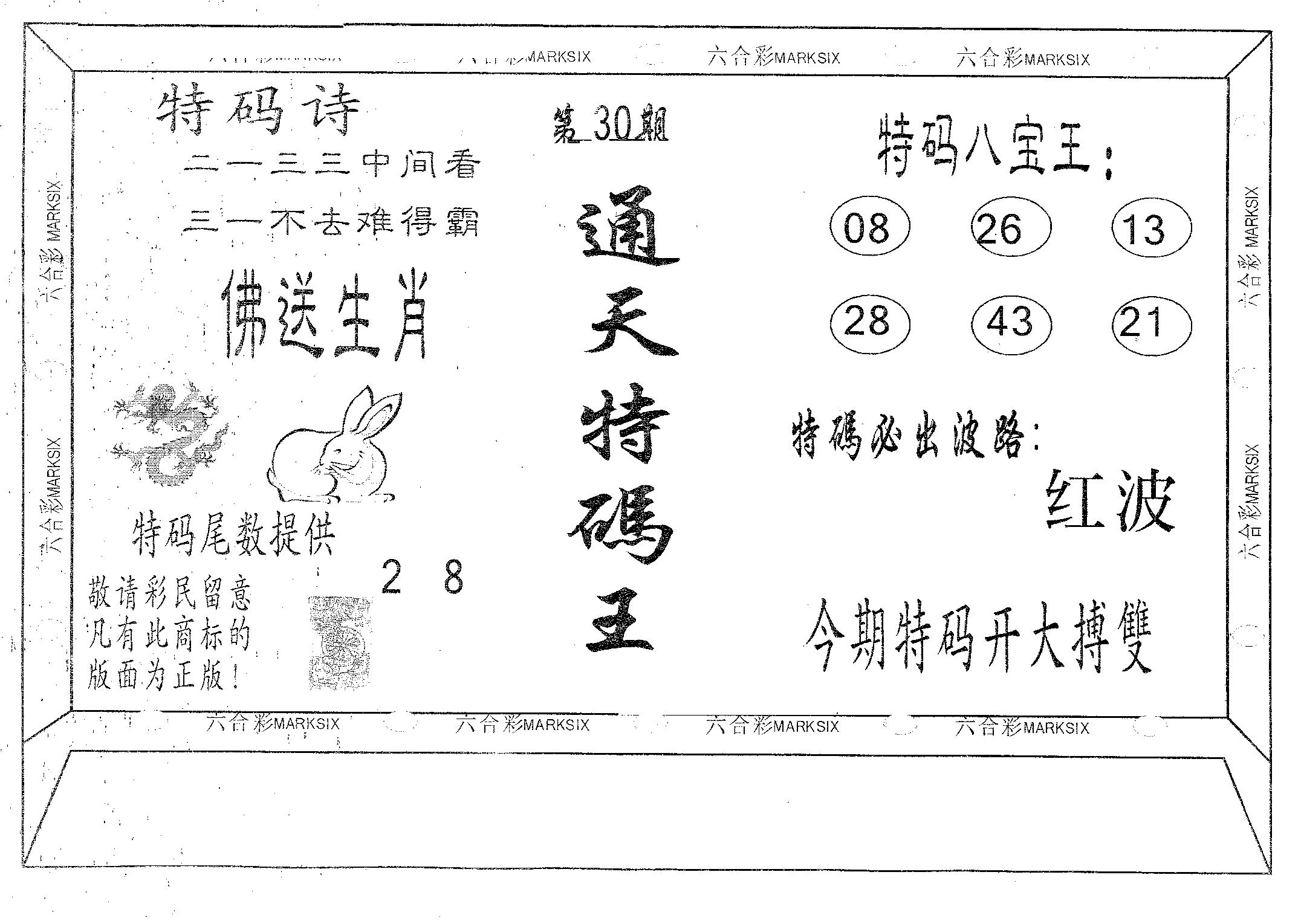 通天特码王-30