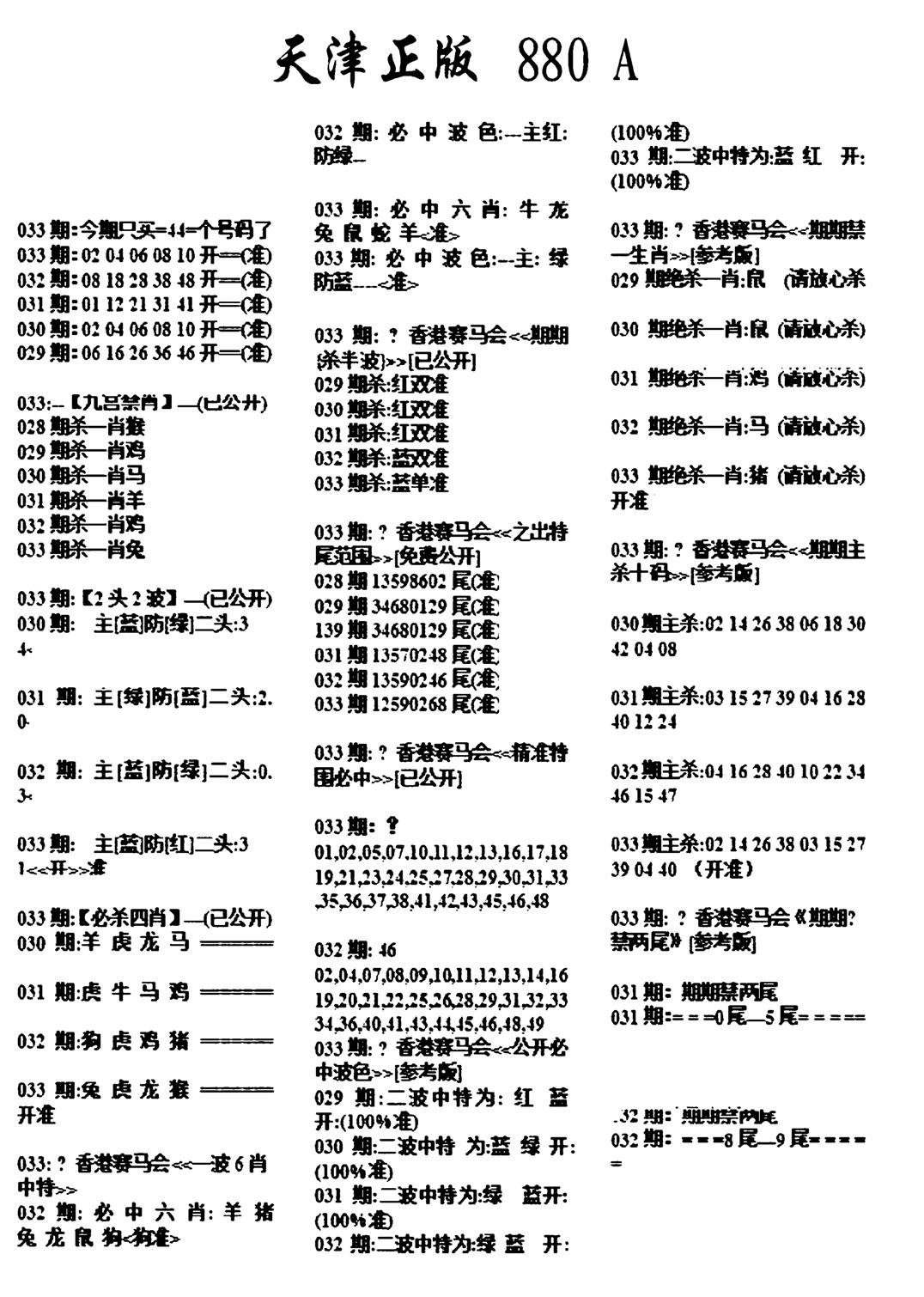 天津正版880A-33