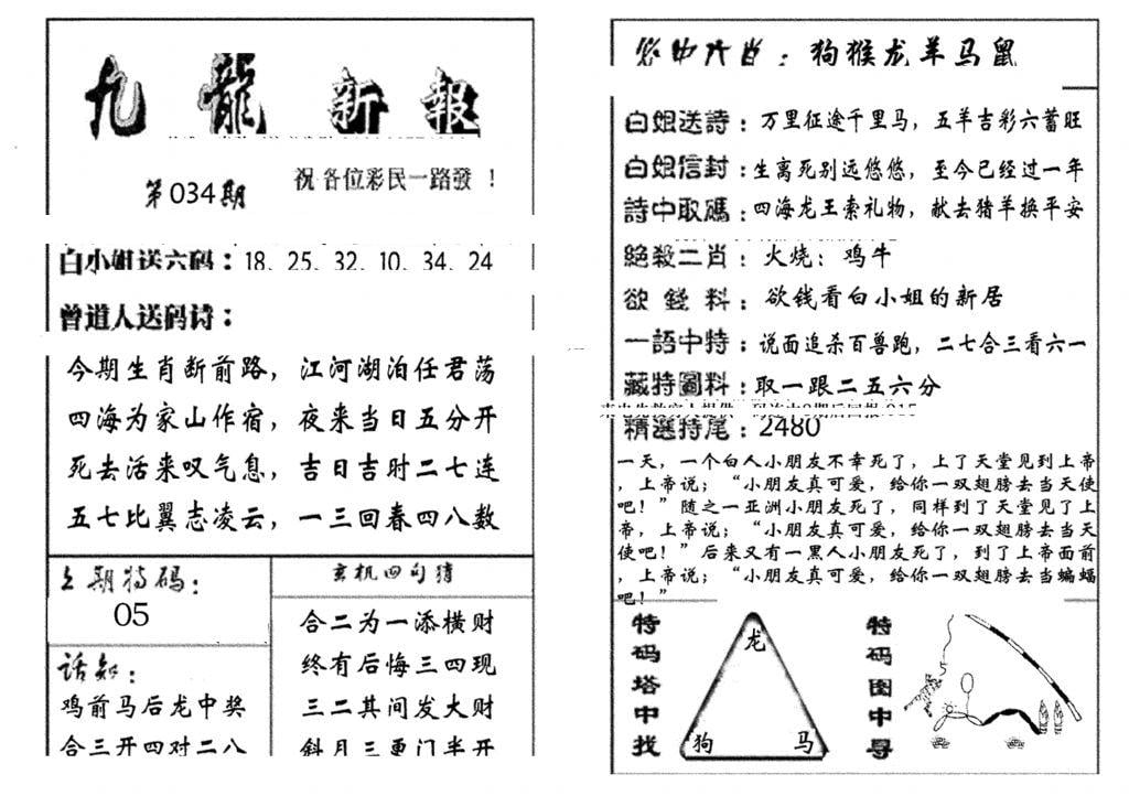 九龙新报(生肖版)-34