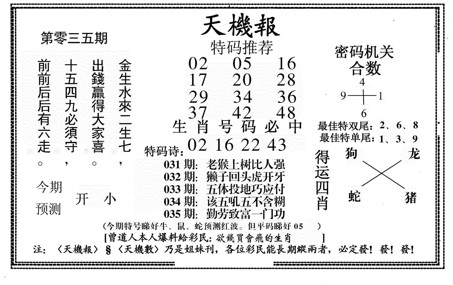 新天机报-35