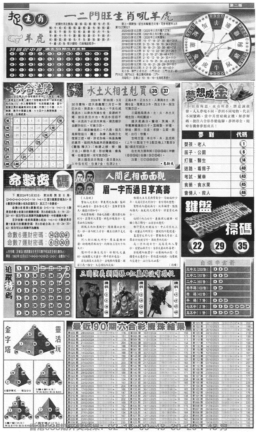 新报跑狗B(背面)-36