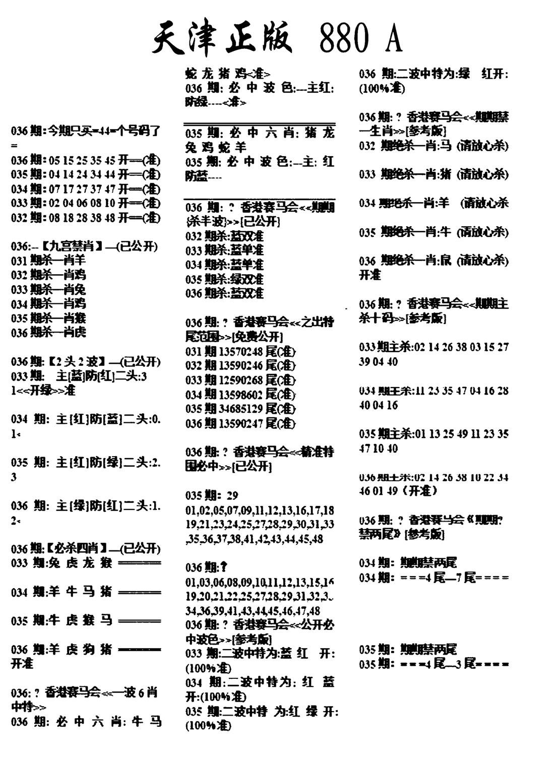 天津正版880A-36