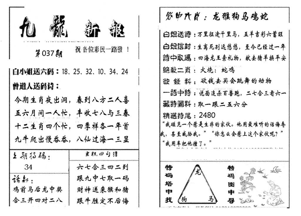 九龙新报(生肖版)-37