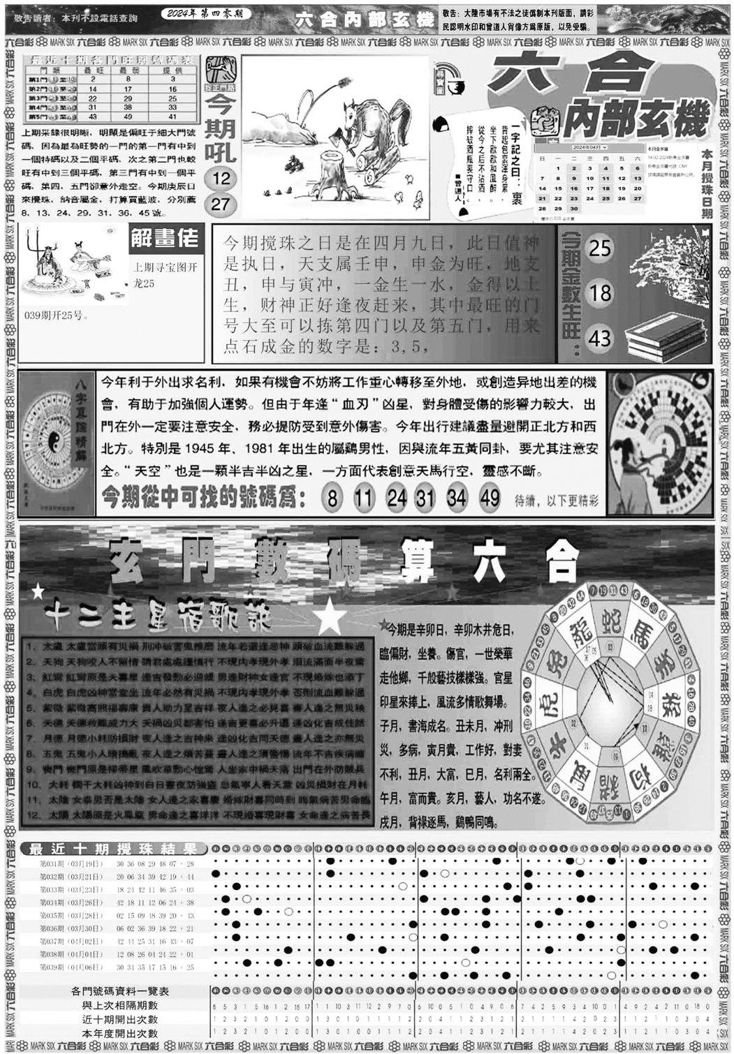 六合内部玄机A-40