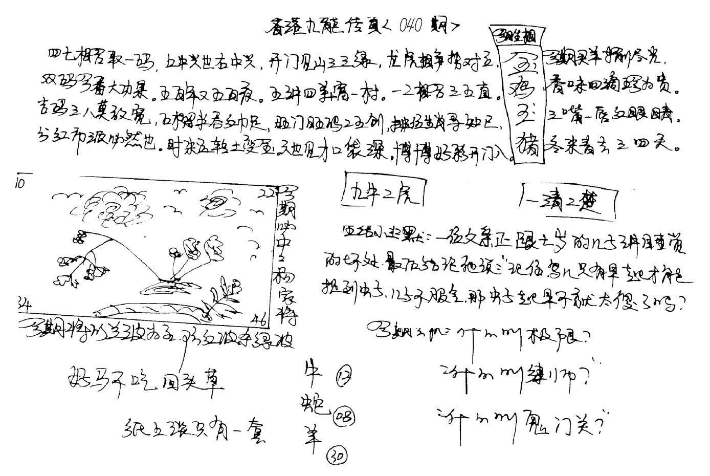 正版手写九龙-40