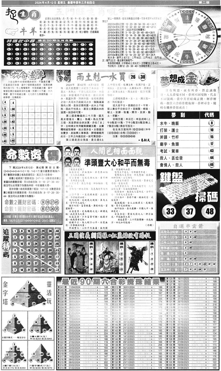 新报跑狗B(背面)-42