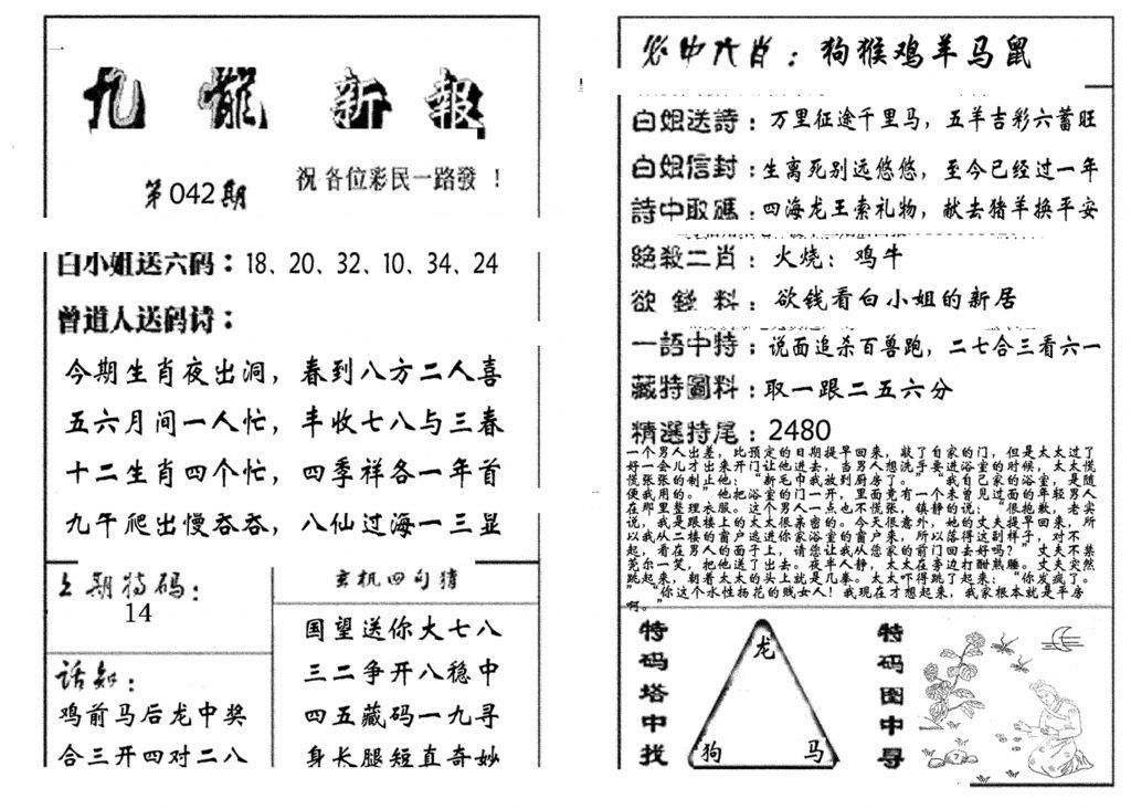 九龙新报(生肖版)-42