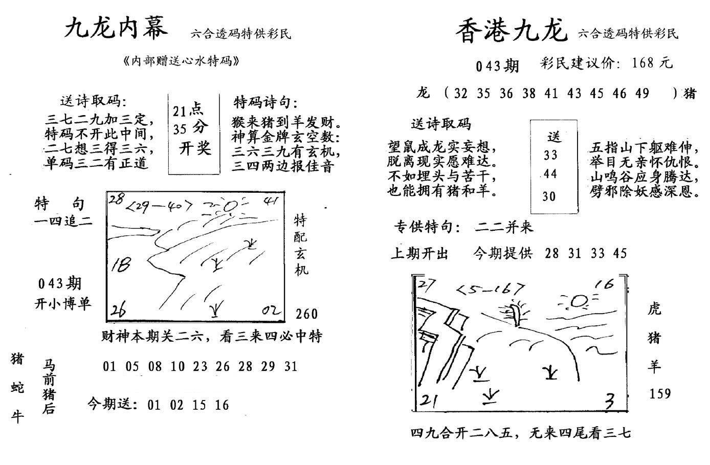 九龙内幕-开奖报(早图)-43