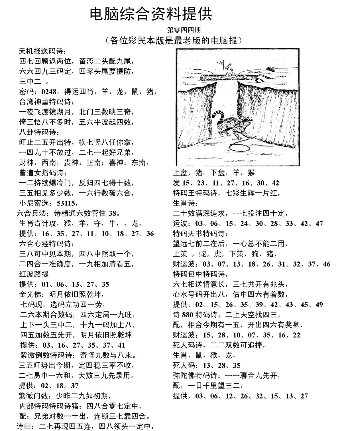 当日电脑综合资料C-44