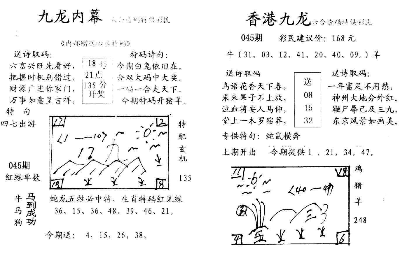 九龙内幕-开奖报(早图)-45