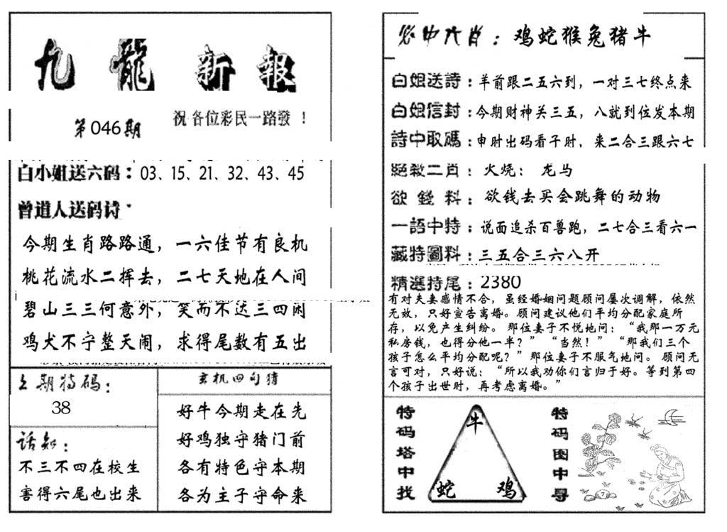 九龙新报(生肖版)-46