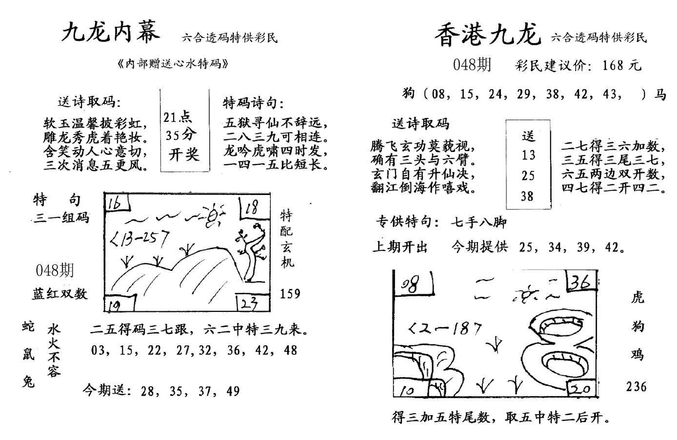 九龙内幕--开奖报-48