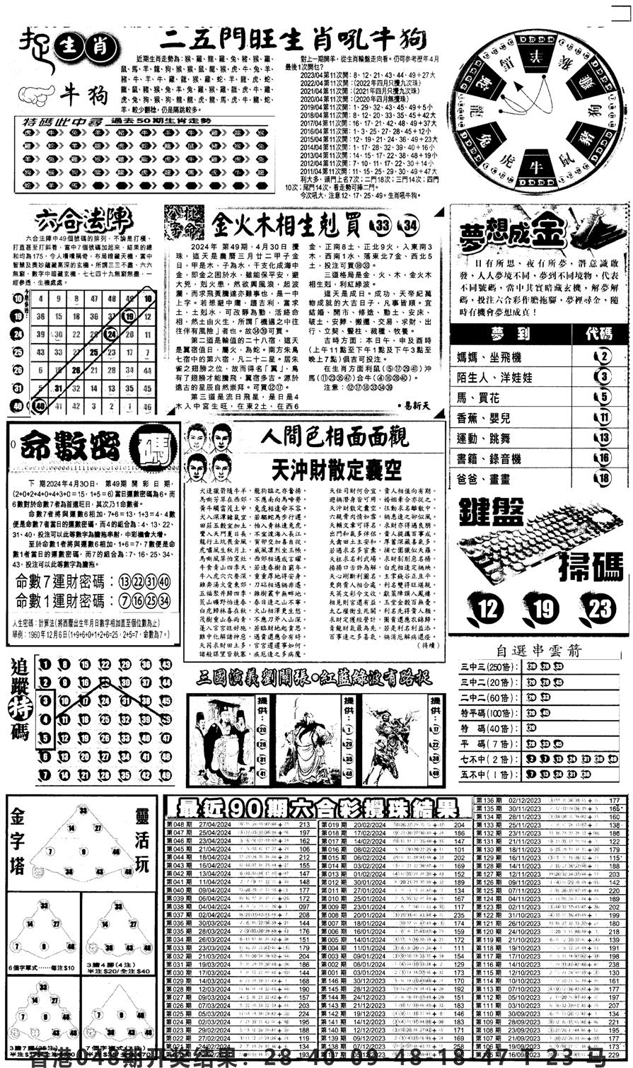 新报跑狗4-49