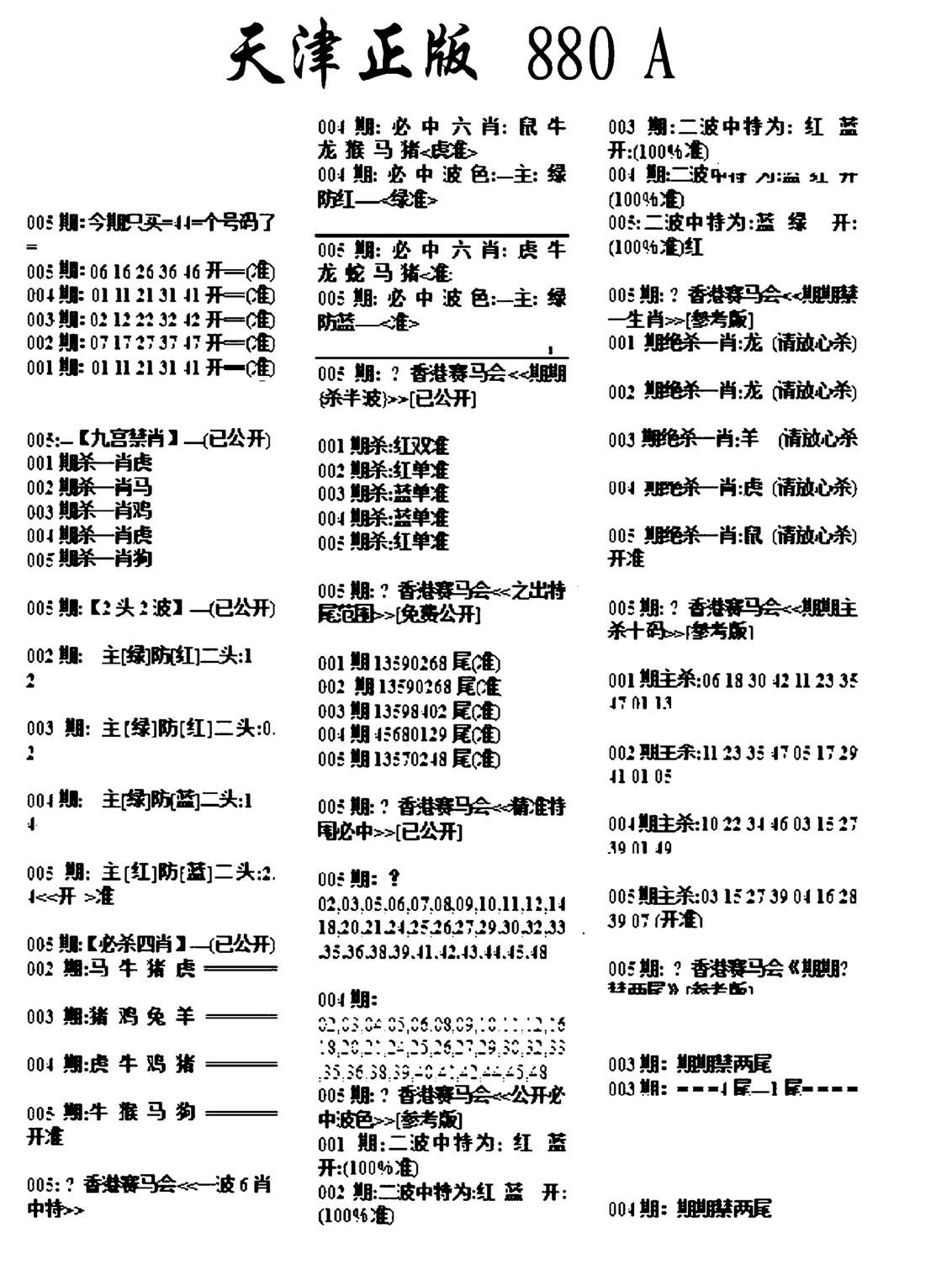 天津正版880A-5