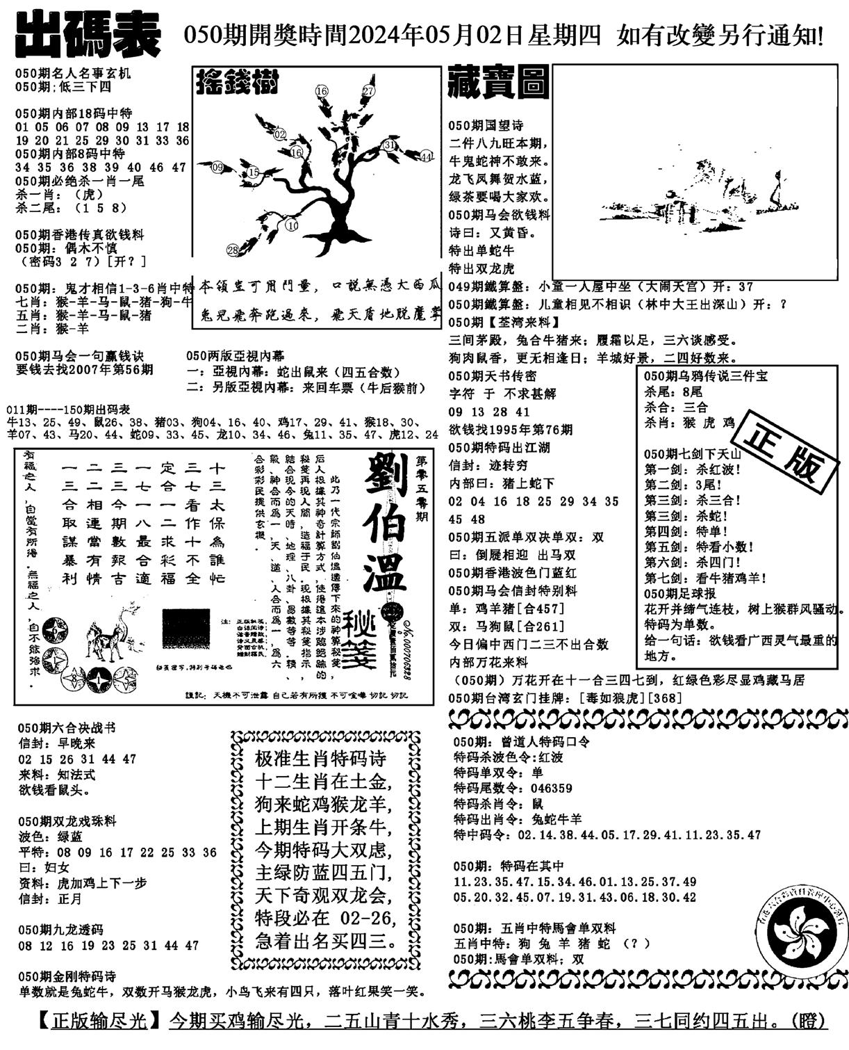 出码表(新料)-50