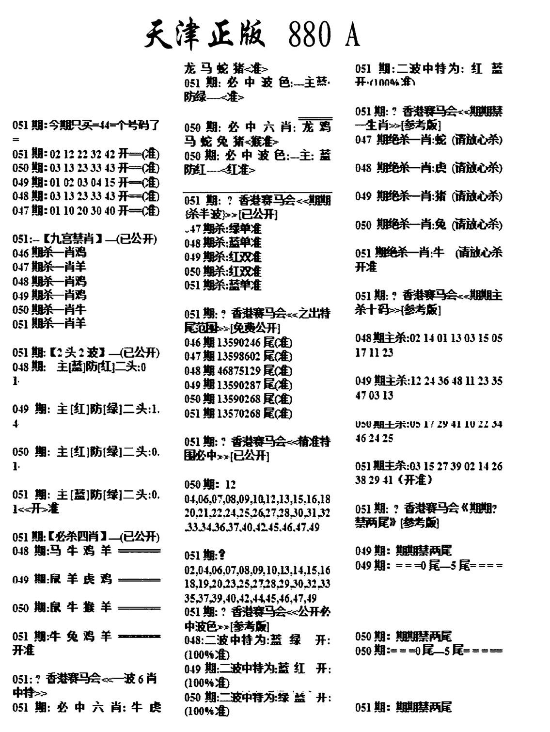 天津正版880A-51