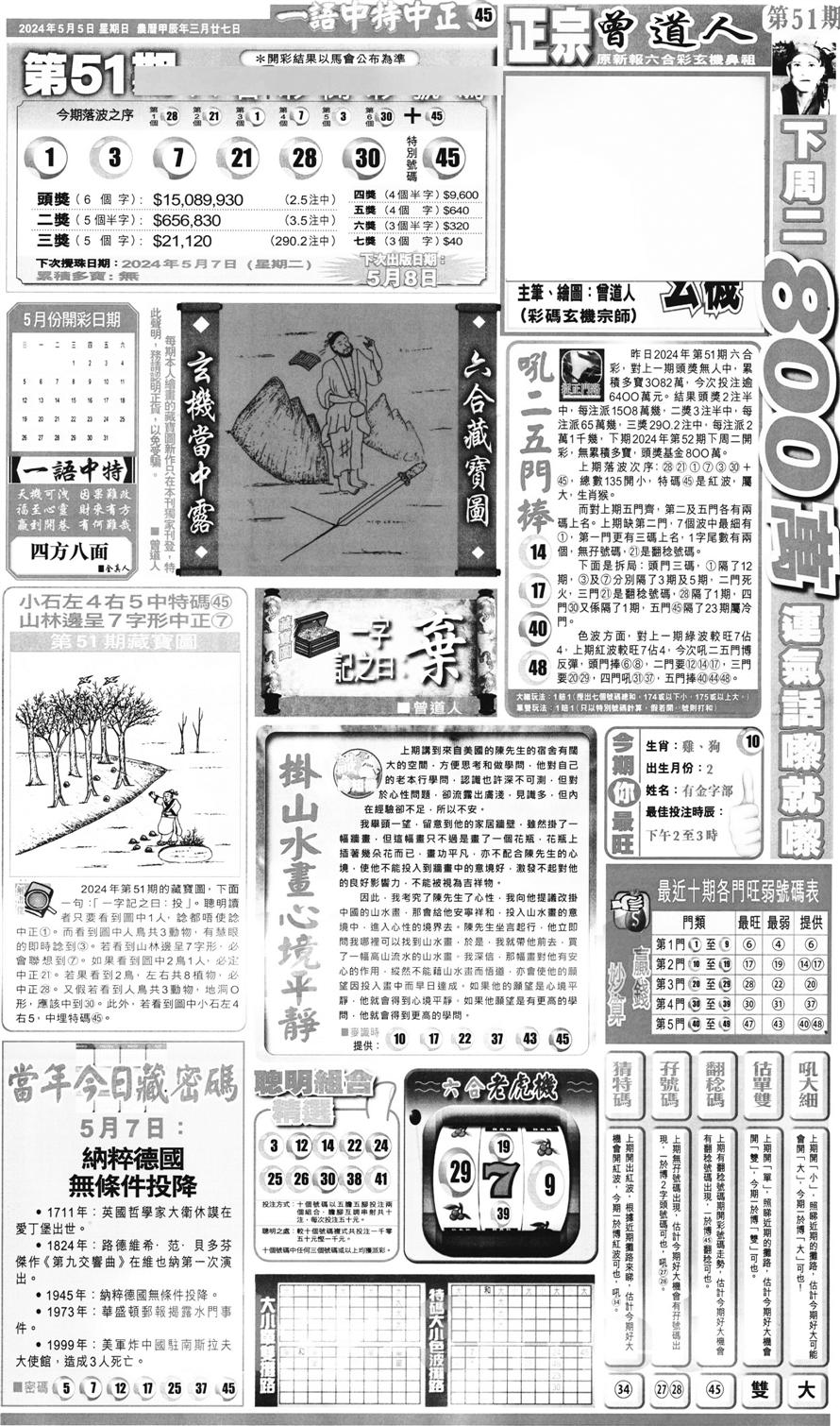 新报跑狗A(正面)-52