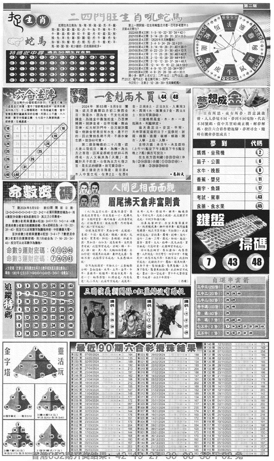 新报跑狗B(背面)-53