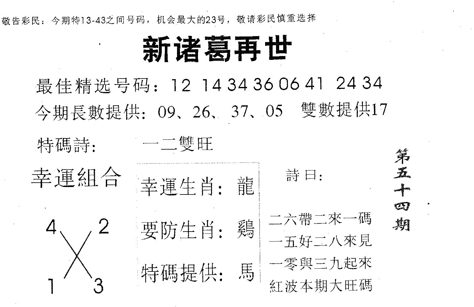 新诸葛-54